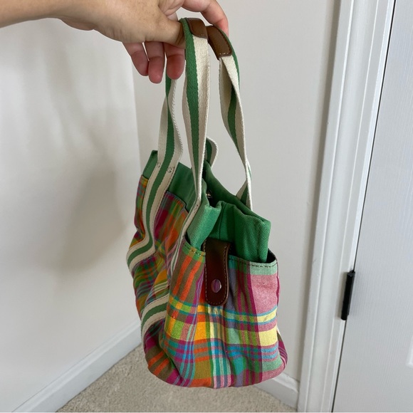 Tommy Hilfiger Plaid Handbag Y2K Preppy Colorful - Picture 5 of 17